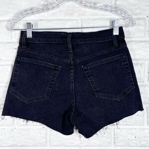 FRAME Black Le Brigette Cut off denim shorts Size 24